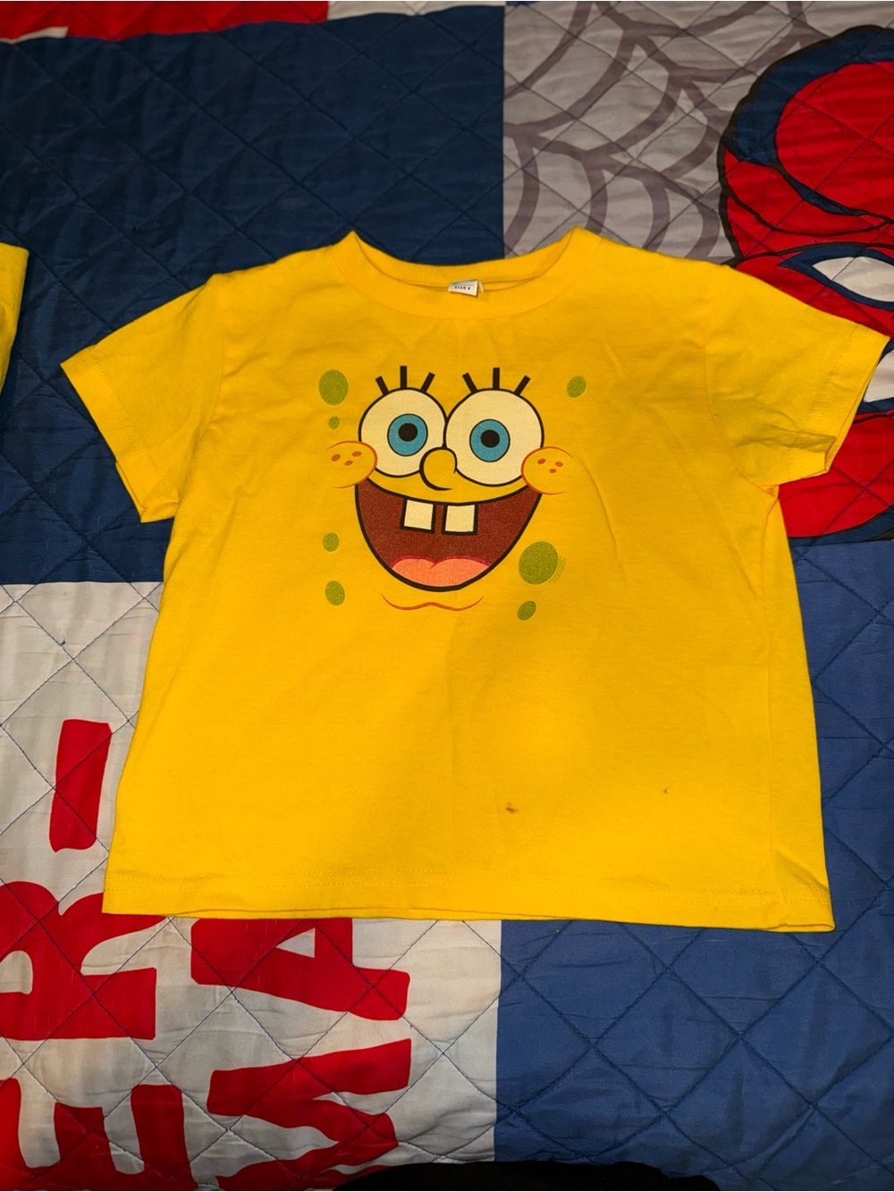 Kids SpongeBob Yellow Graphic Tee